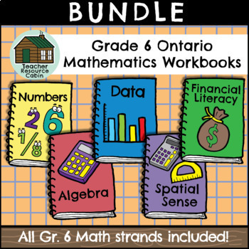 Preview of Grade 6 Ontario Math Workbooks (Full Year Bundle)