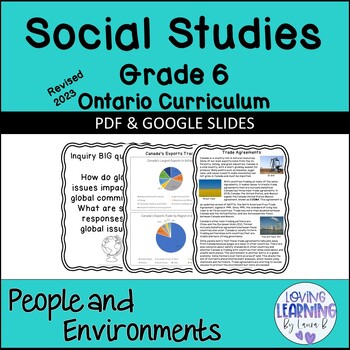 Preview of Gr 6 2023 Ontario Social Studies Canada's Interactions With The Global Community