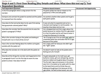 Preview of Grade 6 Paired Text Close Reading Unit