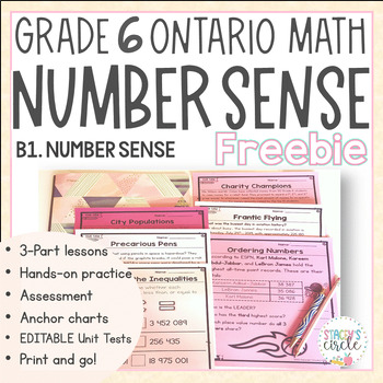 Preview of Grade 6 Number Sense NEW Ontario Math - FREE