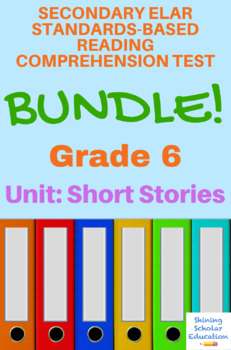Preview of Grade 6 Prentice Hall Literature Unit 2 Short Stories Reading 14-Test Bundle