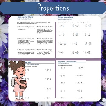 Preview of Grade 6 Proportions Worksheets