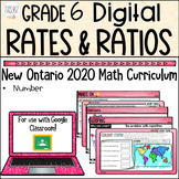 Grade 6 Rates and Ratios 2020 Ontario Math Digital Google 