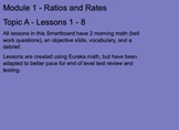 Grade 6 Math Module 1 - Ratios, Rates and Percents Unit Sm