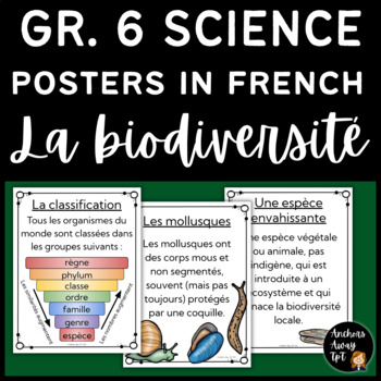 Preview of Grade 6 Science - Biodiversity Posters in French
