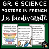 Grade 6 Science - Biodiversity Posters in French