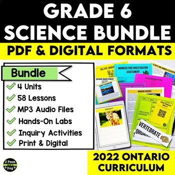 Preview of Grade 6 Science Bundle Ontario Curriculum
