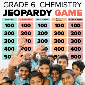 Preview of Grade 6 Science Game - CHEMISTRY JEOPARDY
