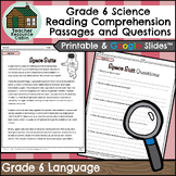 Grade 6 Science Reading Comprehension Passages and Questions