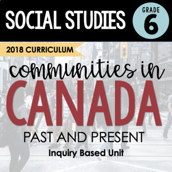 Preview of Grade 6 ONTARIO Social Studies Inquiry Unit Communities in Canada Past & Present