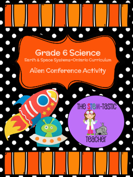 Preview of Grade 6 Space Project - Alien Conference