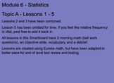 Grade 6 Math Module 6 - Statistics Unit Smartboard
