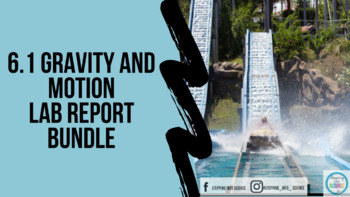 Preview of Grade 6-Unit 1: Gravity and Motion Lab Report Template~BUNDLE~-Know Atom Science