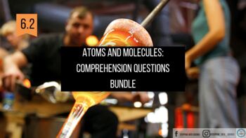 Preview of Grade 6-Unit 2: Atoms and Molecules Comp. Questions~BUNDLE~-Know Atom Science
