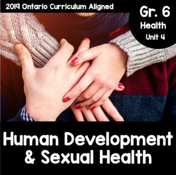 Preview of Grade 6, Unit 4: Human Development and Sexual Health (Ontario Health)