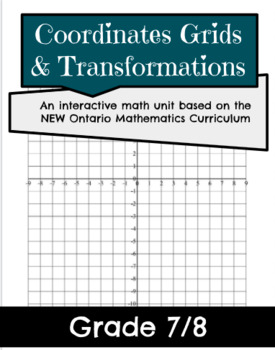 Preview of Grade 7 & 8 Coordinate Grids and Transformational Geometry Unit