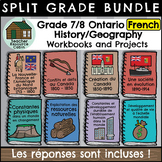 Grade 7/8 FRENCH History & Geography Workbooks (Ontario)