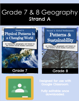 Preview of Grade 7 & 8 Geography Units (Strand A)