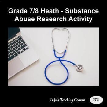 Preview of Grade 5-8 Heath: Substance Abuse Research Activity