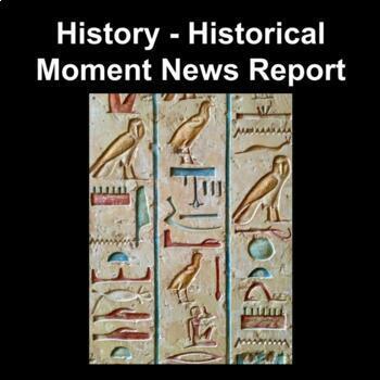 Preview of Grade 7/8 History Assignment - News Report
