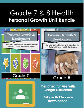 Preview of Grade 7/8 ~ Human Growth and Development Units