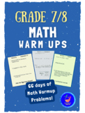 Grade 7/8 Math Class Warm-Up Problems