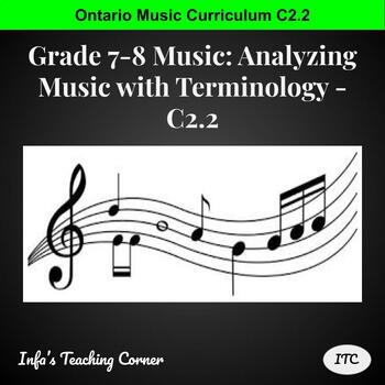 Preview of Grade 7-8 Music: Analyzing Music with Terminology - C2.2