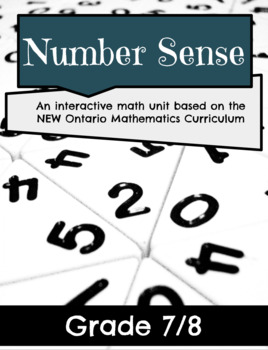Preview of Grade 7 & 8 Number Sense Unit (8 Lessons, Practice Work, & Assessments)
