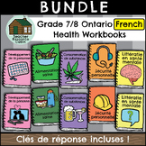 Grade 7/8 Ontario FRENCH HEALTH Workbooks