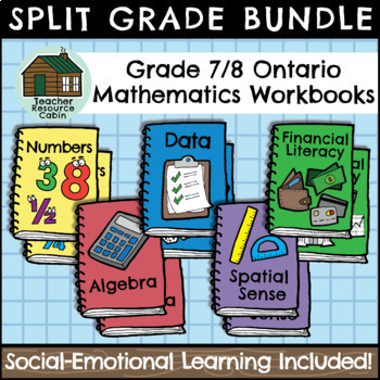 Preview of Grade 7/8 Ontario Math Workbooks (Full Year Bundle)