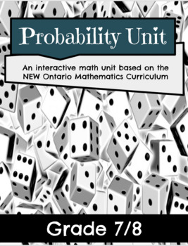Preview of Grade 7 & 8 Probability Unit (6 Lessons, Practice Work and Assessments)