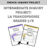 Grade 7/8 Projet d'Enquête / Inquiry Project: la Culture F