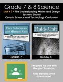 Grade 7&8 Science Unit Bundle (STRAND 3 - Understanding Ma
