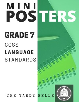 Preview of Grade 7 CCSS ELA Language Standards Mini-Posters