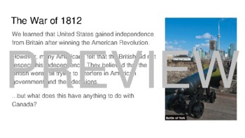 Preview of Grade 7 Canadian History Lesson & Activity: The War of 1812