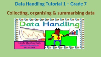 Preview of Grade 7 Collecting, organizing, summarizing and using data in PowerPoint.