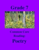 Grade 7 Common Core Reading: Poetry Bundle