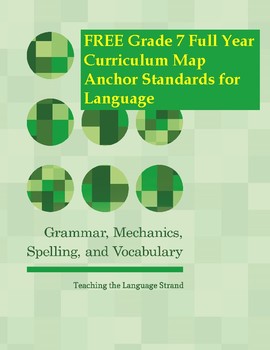 Preview of Grade 7 Curriculum Map | Anchor Standards for Language