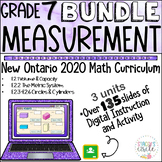 Grade 7 Ontario Math Measurement Digital Bundle