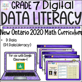 Grade 7 Data Literacy NEW Ontario Math Digital Google Slid