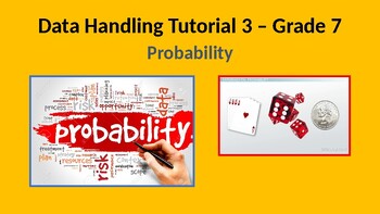 Preview of Grade 7 Data handling - probability in PowerPoint