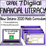 Grade 7 Financial Literacy 2020 Ontario Math Digital Googl