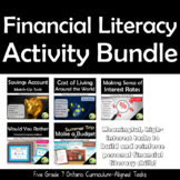Grade 7 Financial Literacy Activity Bundle (Ontario Curric