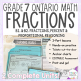 Grade 7 Fractions and Proportional Reasoning Ontario Math