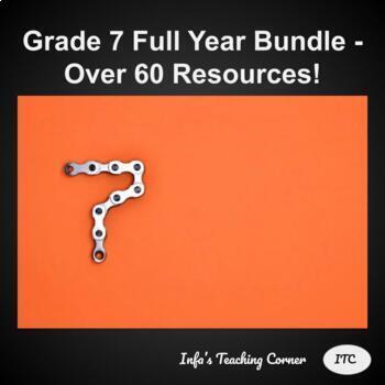 Preview of Grade 7 Full Year Bundle - Over 60 Resources!