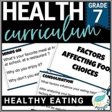 Grade 7 Healthy Eating Unit - Ontario Health and Physical 