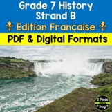 Grade 7 History Strand B Ontario Curriculum FRENCH
