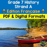 Grade 7 History Ontario Curriculum Strand A FRENCH