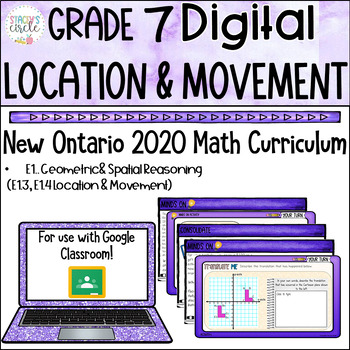 Preview of Grade 7 Geometry Location and Movement NEW Ontario Math Digital Slides