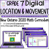Grade 7 Geometry Location and Movement NEW Ontario Math Di